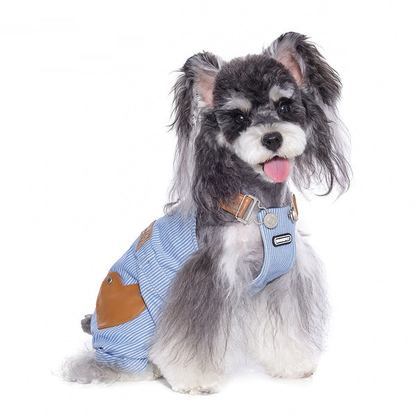 Pantalones Vaqueros con Tirantes para Perros Pequeños - Diseño Versátil Cuatro Estaciones