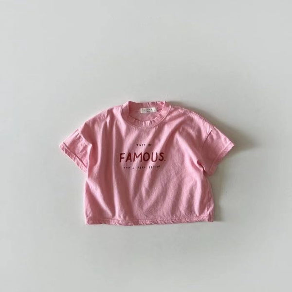 Playera Cuello Redondo Manga Corta Letras