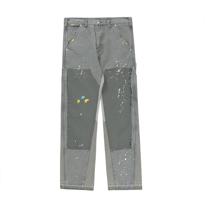 Jeans Hombre Sueltos con Salpicaduras de Pintura - Image 5