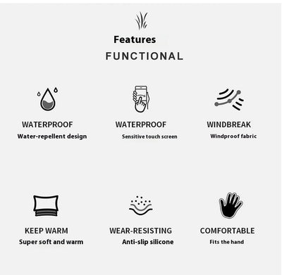 Guantes de Cuero para Hombre, Impermeables, Antideslizantes y para Pantalla Táctil - Image 24
