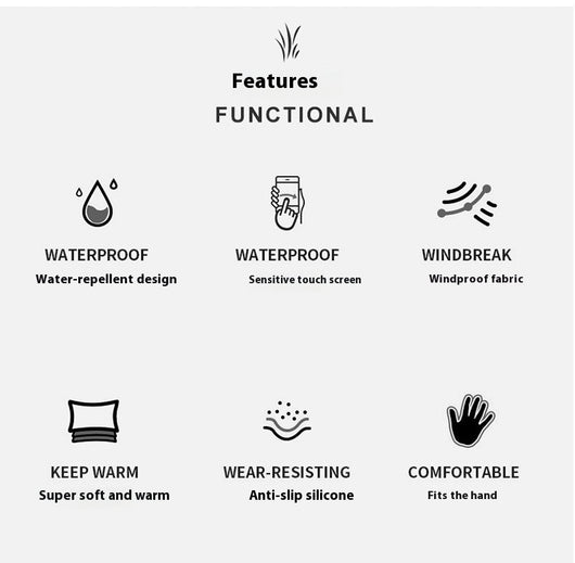 Guantes de Cuero para Hombre, Impermeables, Antideslizantes y para Pantalla Táctil - Image 24