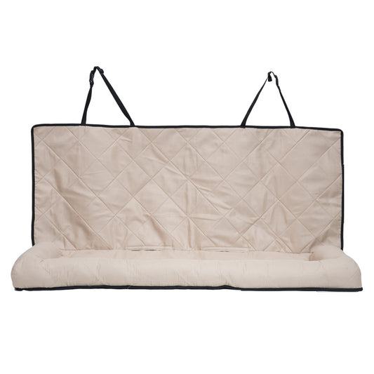 Cama Trasera para Perros en Auto - Colchoneta Khaki Impermeable - Image 2