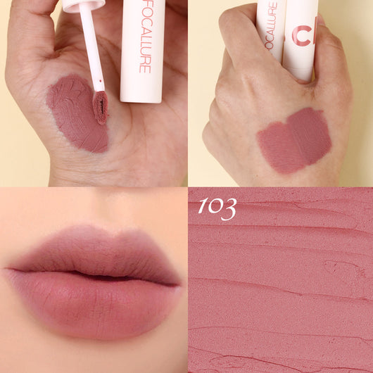 Gloss Labial Mate Aterciopelado a Prueba de Agua - Acabado Heroína Larga Duración - Image 5