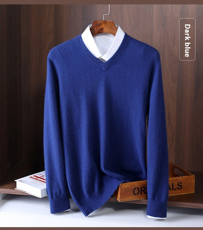 Suéter Escote V Lana Estilo Coreano - Polera Base Versátil - Image 20