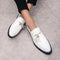 Zapatos de Cuero Casual con Punta Afilada - Diseño Moderno Liso