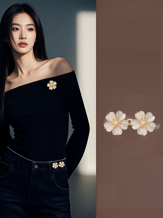 Broche Flor de Cerezo para Mujer - Hebilla de Cinturón Elegante - Image 3
