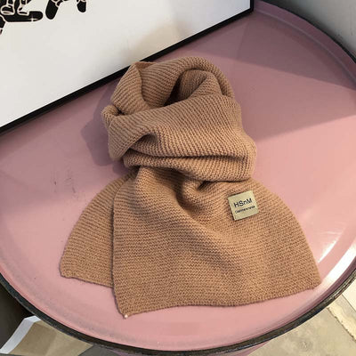 Bufanda Tejida Suave en Colores Lisos - Abrigo Versátil para Mujer - Image 38