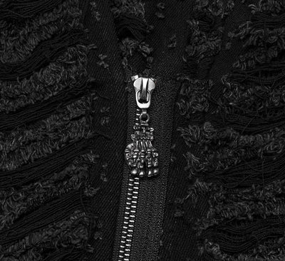 Abrigo Punk Gothic Desgastado de Industria Pesada - Image 15