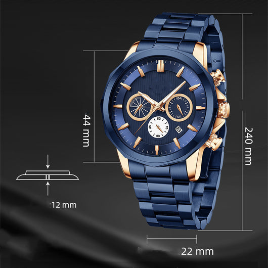 Reloj Deportivo Multifuncional para Hombre con Movimiento de Cuarzo - Image 8