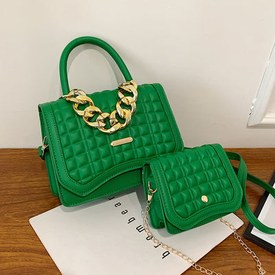 Bolsa Mensajera Mujer Diseño Rombos y Cuadros - Image 5