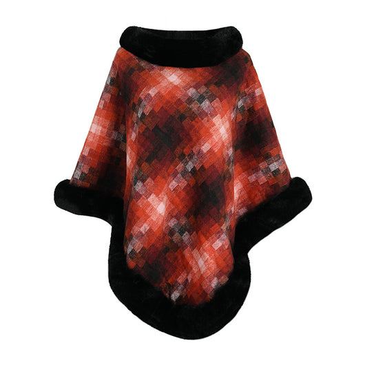 Poncho Térmico Escocés para Mujer - Abrigo Capa de Punto - Image 5