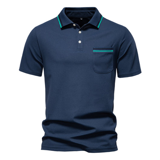 Polo Ejecutivo a Rayas con Cuello Clásico para Hombre - Image 7