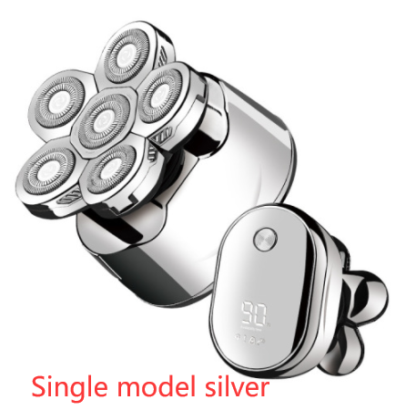 Afeitadora Eléctrica 6 en 1 para Hombre con Trimmer de Cejas y 6 Cabezales - Image 13