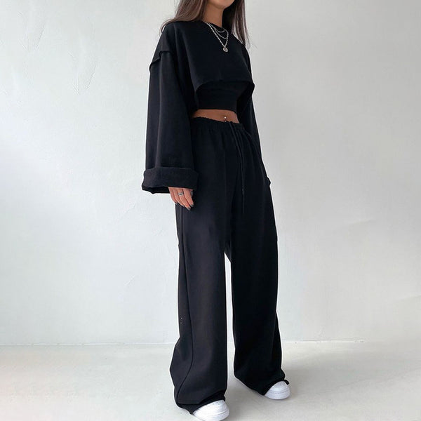 Conjunto de 3 Pantalones Rectos de Pierna Ancha