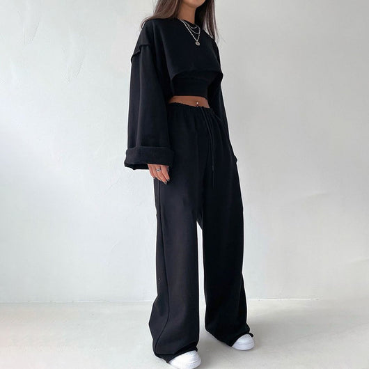 Conjunto de 3 Pantalones Rectos de Pierna Ancha