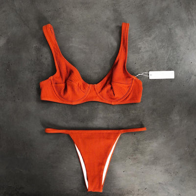 Traje de baño para mujer con diseño dividido - Image 5