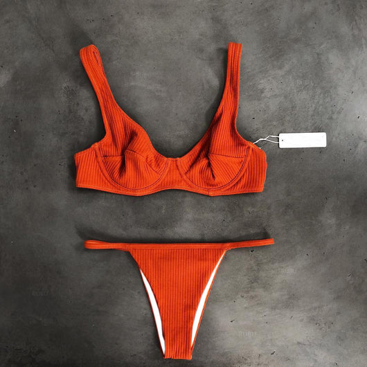 Traje de baño para mujer con diseño dividido - Image 5