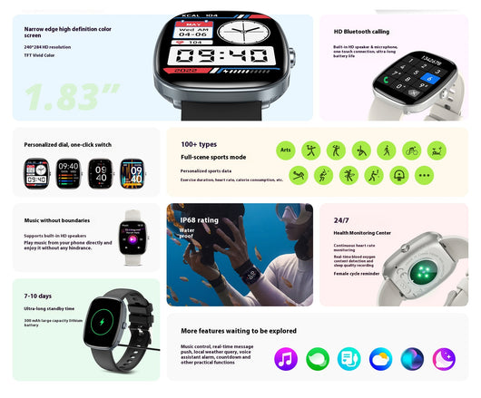 Reloj Inteligente Deportivo S5 con Llamadas Bluetooth y Monitoreo de Salud - Image 10