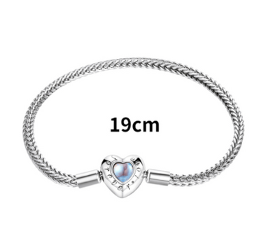 Pulsera de Piedra Lunar en Forma de Corazón - Image 2