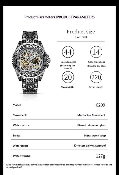 Reloj Automático Luminoso para Hombre - Diseño Vintage Clásico - Image 5