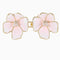 Punch-free Collection Belt Buckle Women's Jeans Tension Adjustment Universal Buckle Spring Pink Flowers
