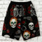 Shorts Deportivos Rectos con Estampado para Hombre