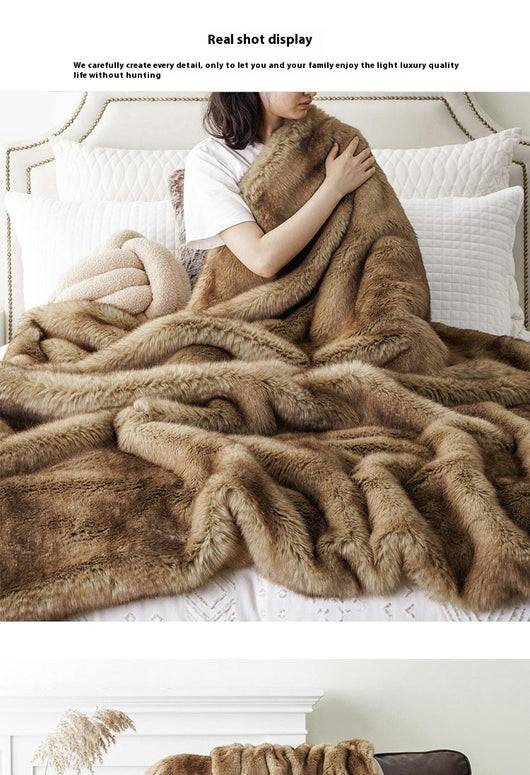 Manta Térmica de Peluche Engrosada para Otoño e Invierno - Image 10