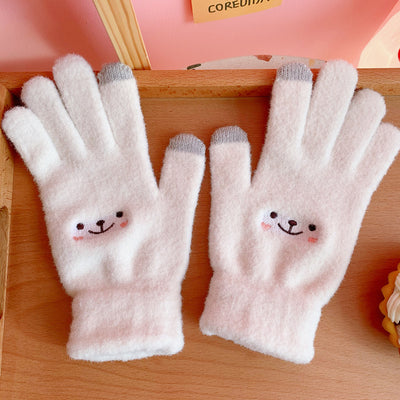 Guantes Escolares Japoneses de Dedo Completo con Diseño de Corazón - Image 11