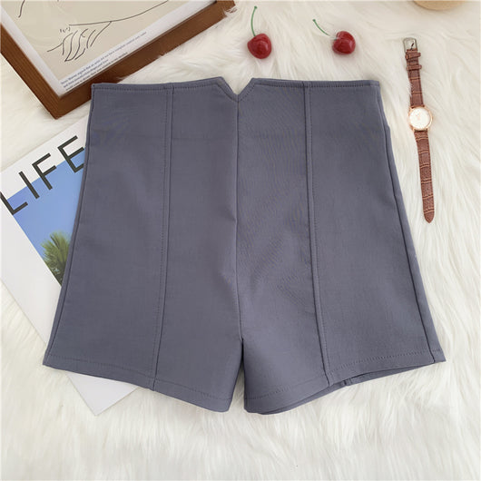 Shorts Anchos de Tiro Alto Elásticos para Mujer - Image 11