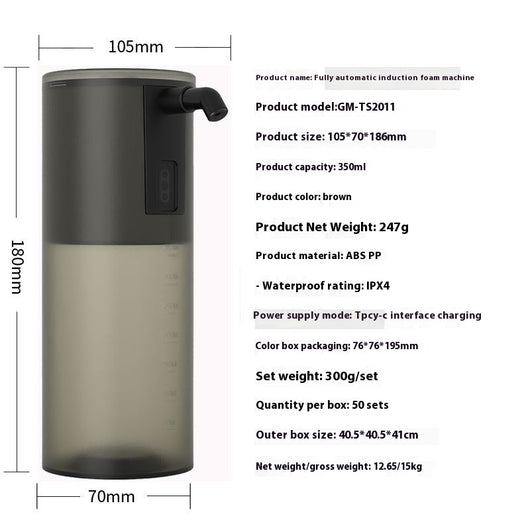 Dispensador Automático de Espuma con Sensor Infrarrojo y Esterilizador de Teléfono - Image 2
