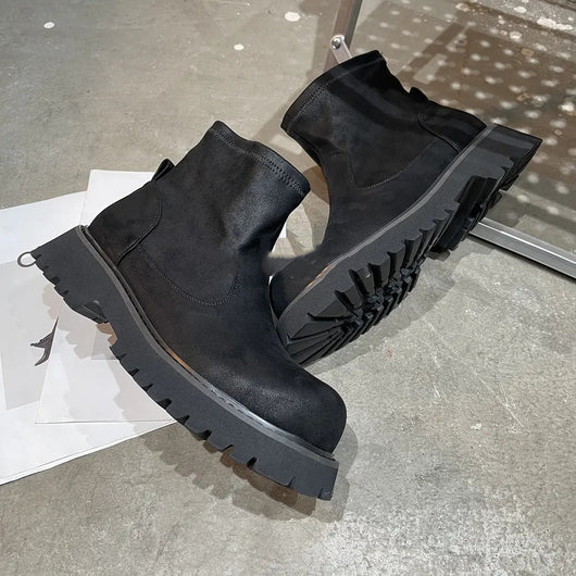 Botas Chelsea de Cuero Genuino para Hombre - Estilo Retro Vintage - Image 9