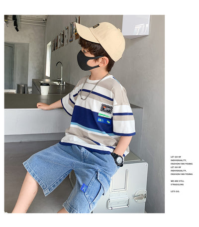 Conjunto de Playera y Pantalones Cortos para Niño - Verano Casual - Image 14