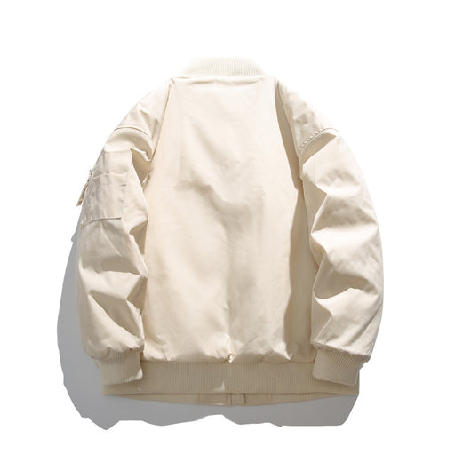 Chaqueta de Algodón con Bordado de Letras - Estilo Casual Sofisticado - Image 4