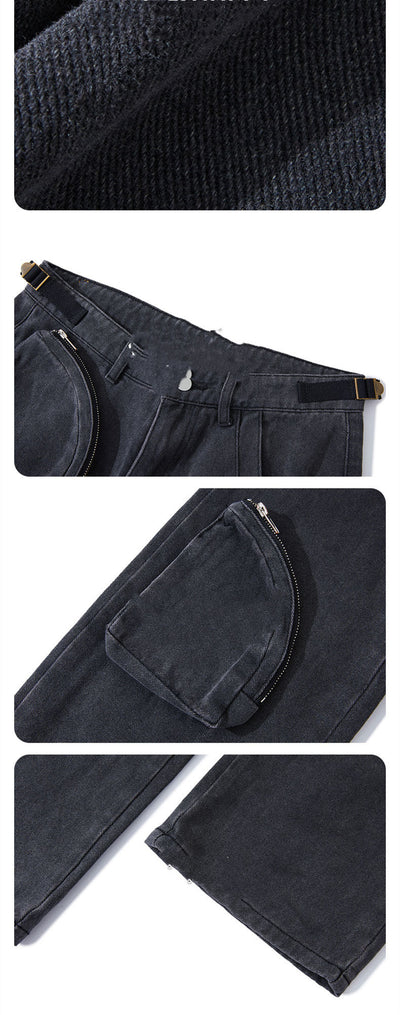 Jeans Casuales Holgados de Corte Recto para Hombre - Image 14