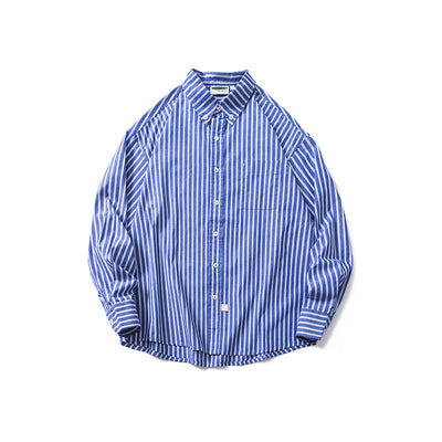 Camisa Holgada de Cuadros para Hombre con Solapas y Mangas Largas - Image 5