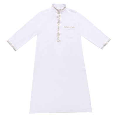 Camisa Larga de Cuello Mao con Botones - Estilo Oriente Medio - Image 37