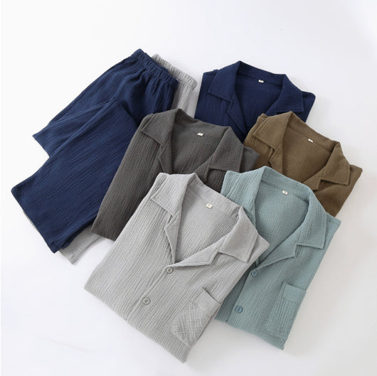 Pijama Holgado Plus Size para Hombre con Mangas Largas - Image 7