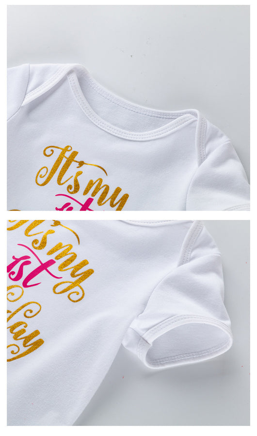 Blusa Infantil Estampada con Malla y Falda Coordinada - Image 8