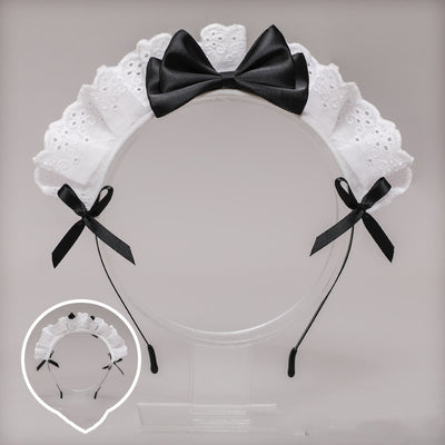 Tocado Lolita Japonés con Moño de Encaje - Accesorio de Diadema Anime - Image 7