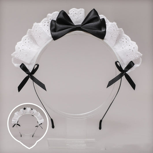 Tocado Lolita Japonés con Moño de Encaje - Accesorio de Diadema Anime - Image 7