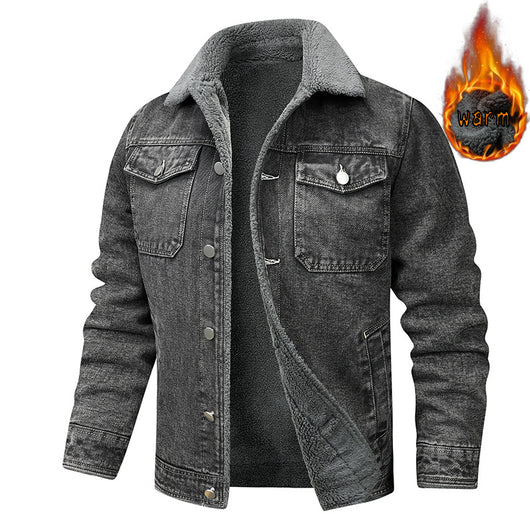 Chaqueta Denim Forrada en Polar para Hombre - Estilo Premium - Image 6