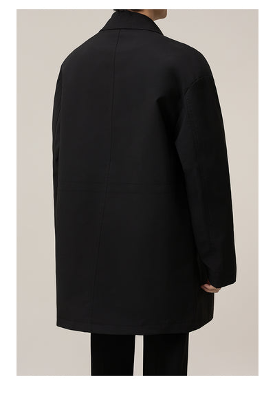 Abrigo Holgado Largo Tipo Duster para Hombre - Image 6