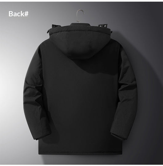 Chaqueta Gruesa para Hombre con Capucha Desmontable - Image 8
