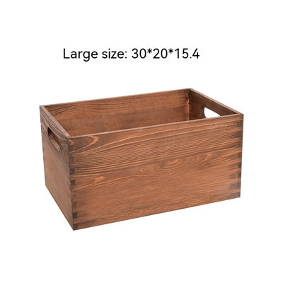 Caja de Almacenamiento Retro de Madera - Organizador Rectangular para Cosméticos - Image 8