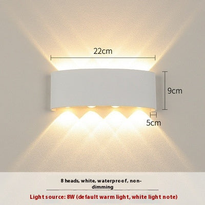 Lámpara LED Exterior Doble Cabezal Ultra Brillante Impermeable - Image 12