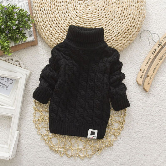 Suéter Tejido Grueso Cuello Redondo para Bebé y Niño - Image 20