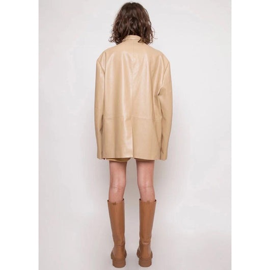 Cardigan Suelto de Cuero Proteína para Mujer - Chaqueta Casual de Manga Larga - Image 5