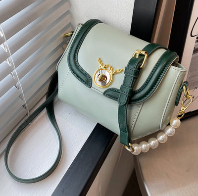 Bolsa Mensajera Pequeña con Textura y Combinación de Colores para Mujer - Image 8