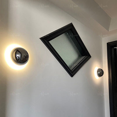 Lámpara Solar de Pared Estilo Nórdico Eclipse para Dormitorio - Image 2