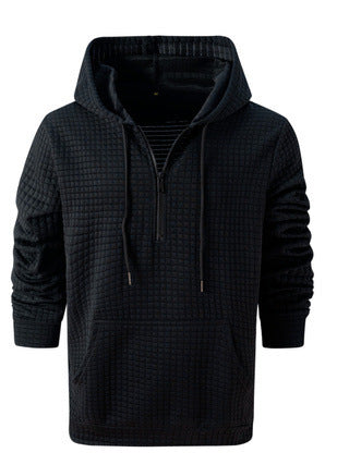 Sudadera Casual para Hombre con Diseño Jacquard Cuadros y Colores Sólidos - Image 14